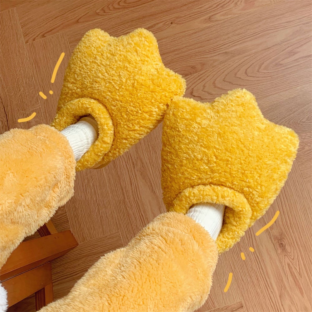 CARTOON DUCK FEET HOUSE SLIPPERS