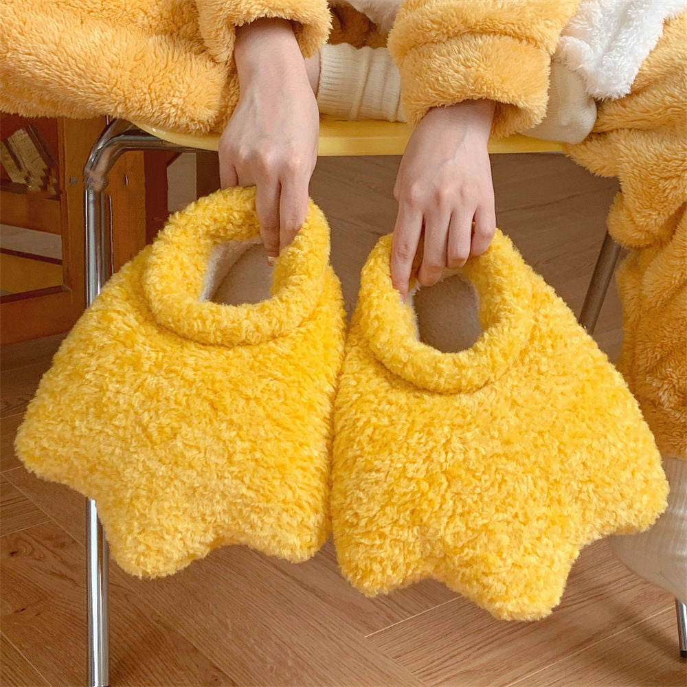 CARTOON DUCK FEET HOUSE SLIPPERS
