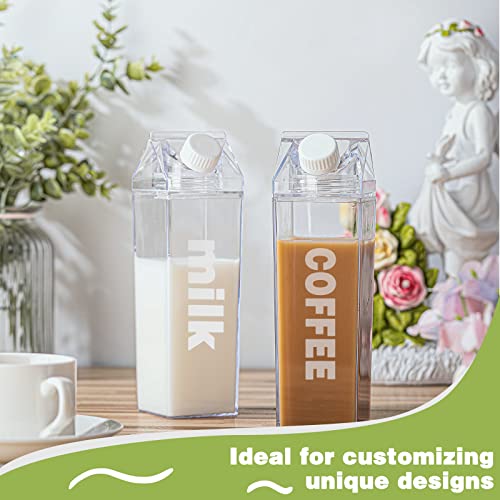 Clear Milk Carton Bottle