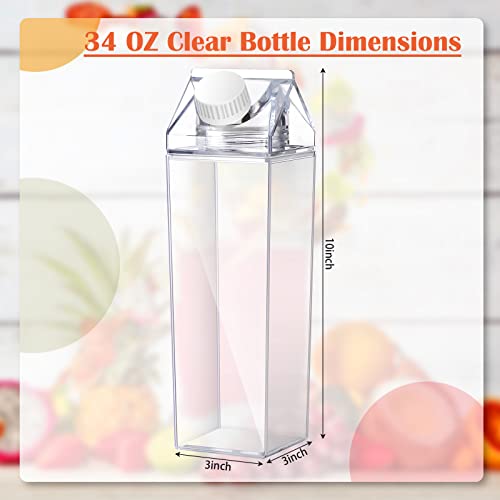 Clear Milk Carton Bottle