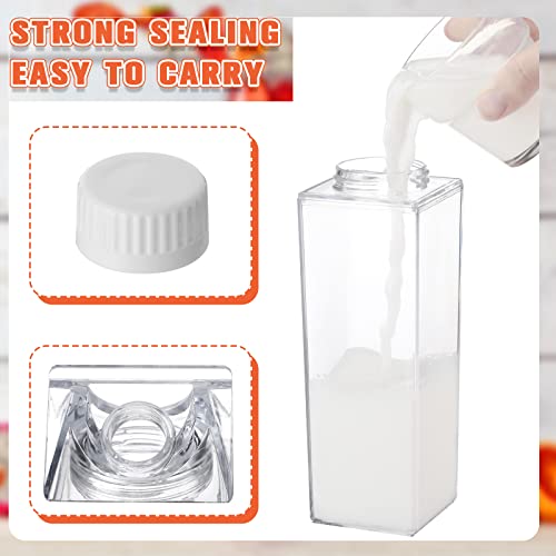Clear Milk Carton Bottle