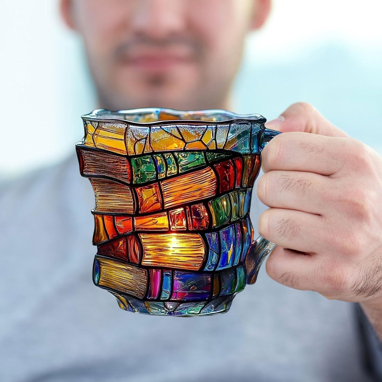 3D Painted Book Mug