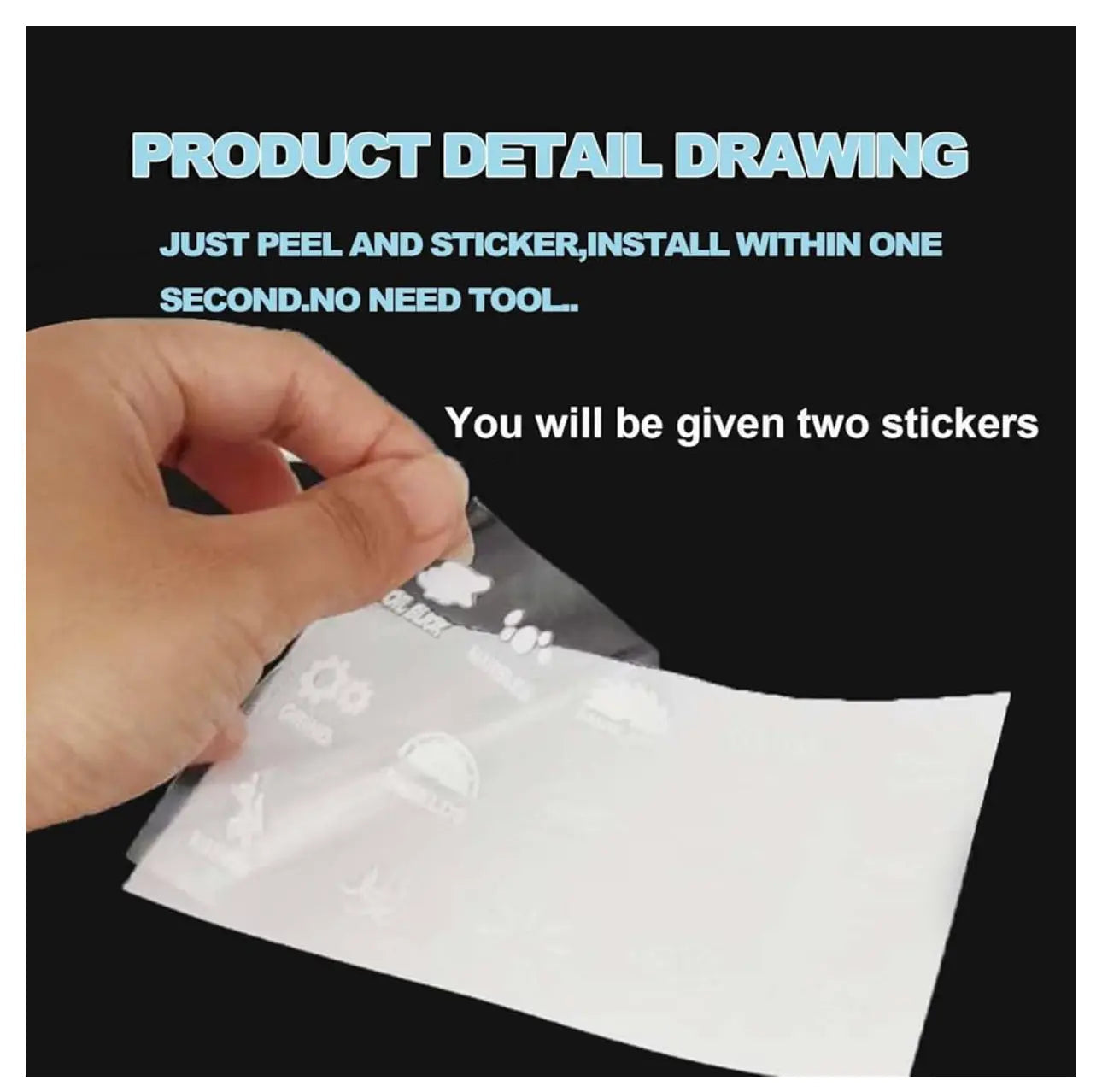 Car Interior Stickers For Unused Button