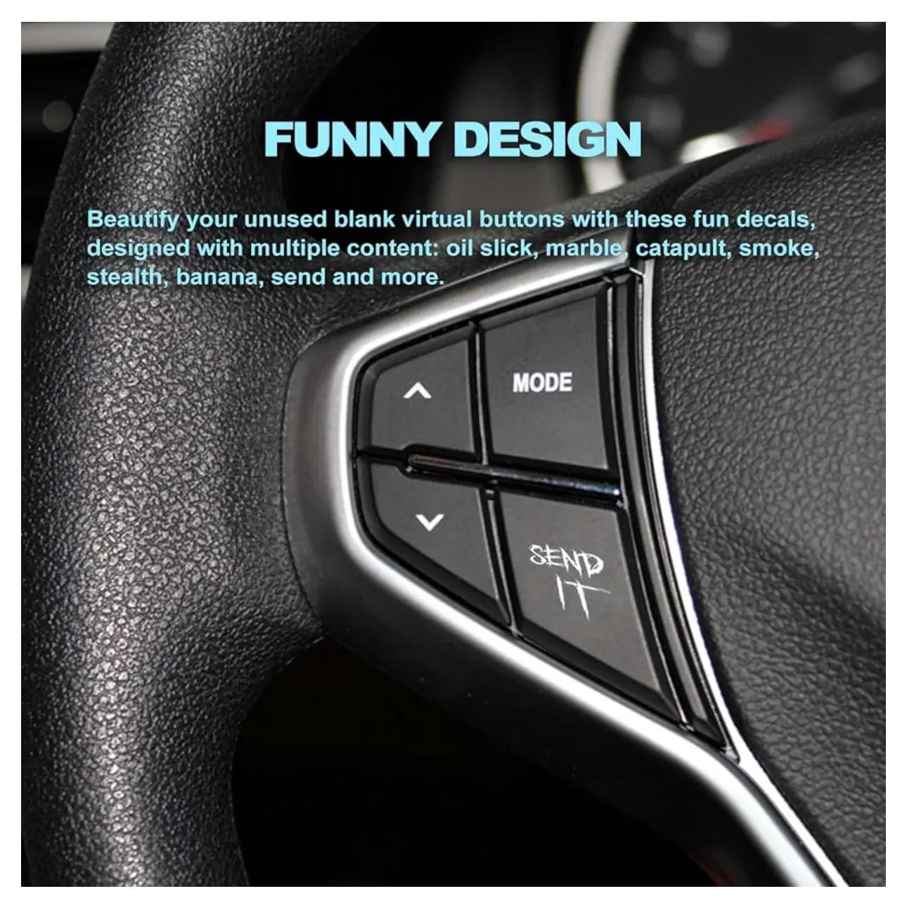 Car Interior Stickers For Unused Button