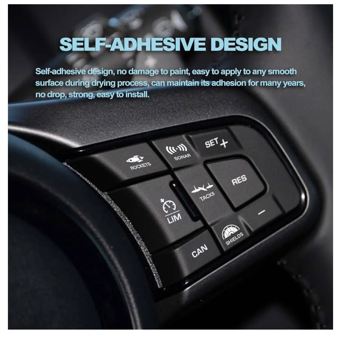 Car Interior Stickers For Unused Button