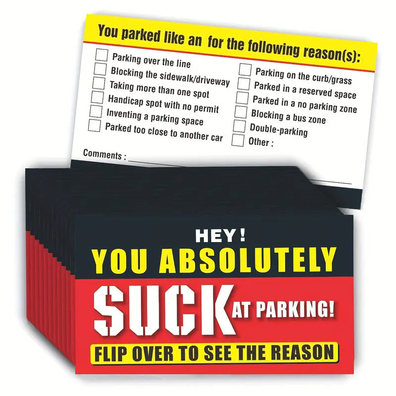 Funny Bad Parking Cards