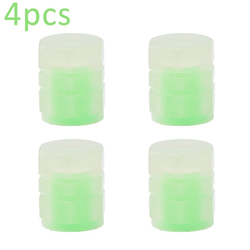 Glowing Car Tire Valve Caps