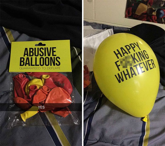 Abusive Party Balloons
