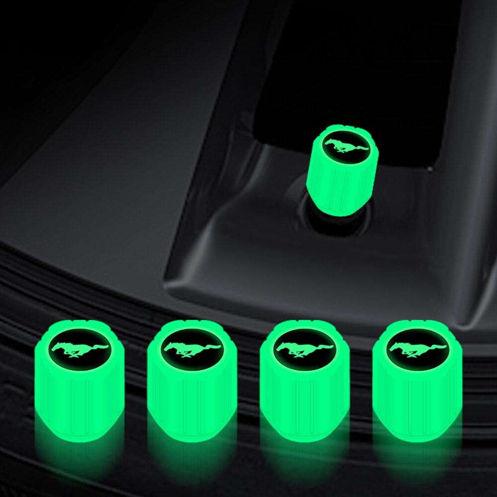 Glowing Car Tire Valve Caps