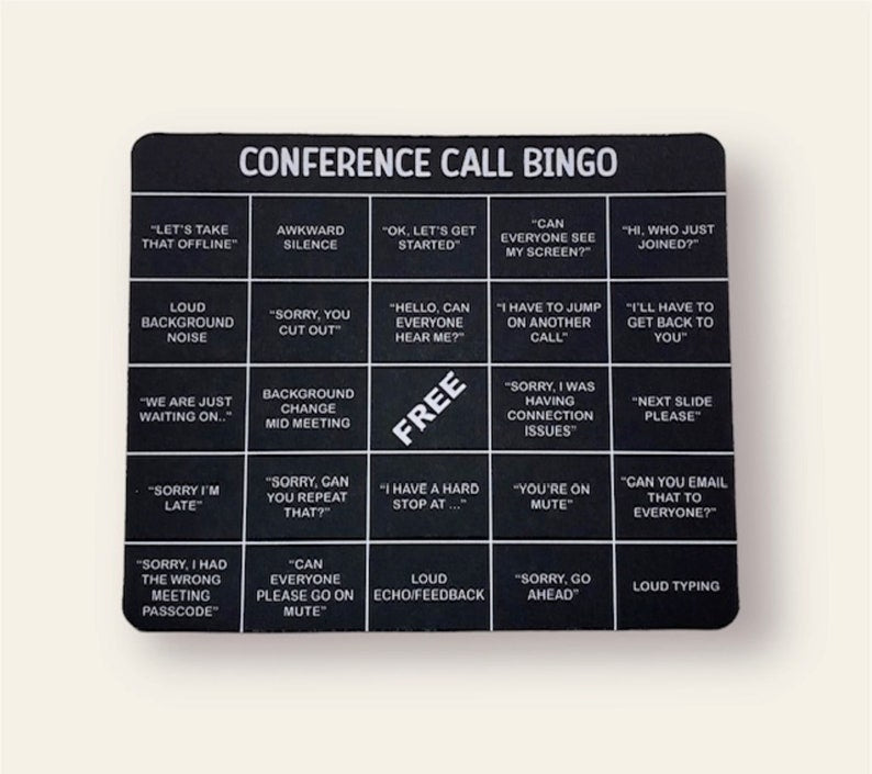 Conference Call Bingo Mouse Pad