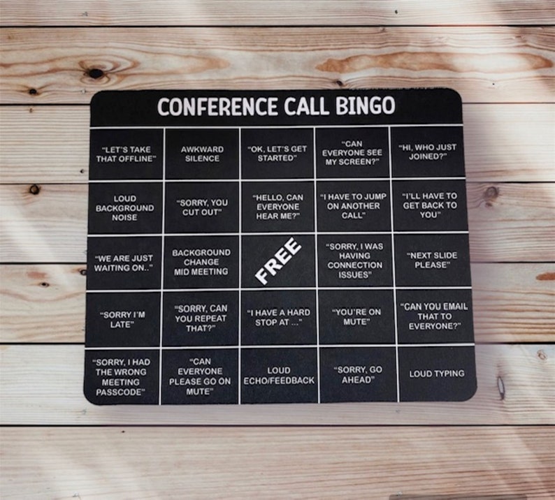 Conference Call Bingo Mouse Pad