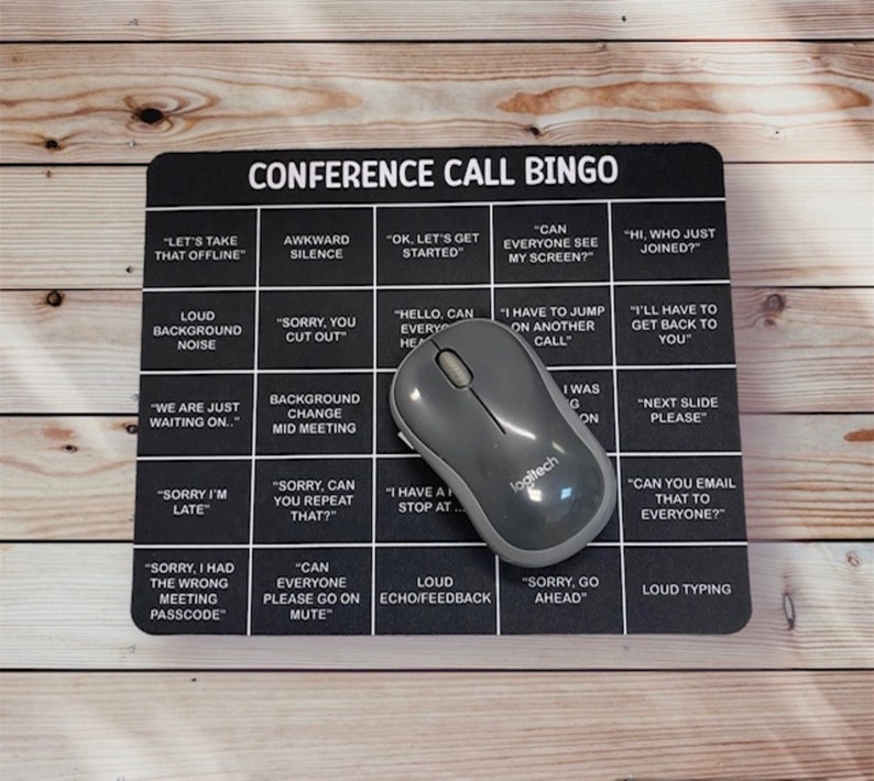 Conference Call Bingo Mouse Pad